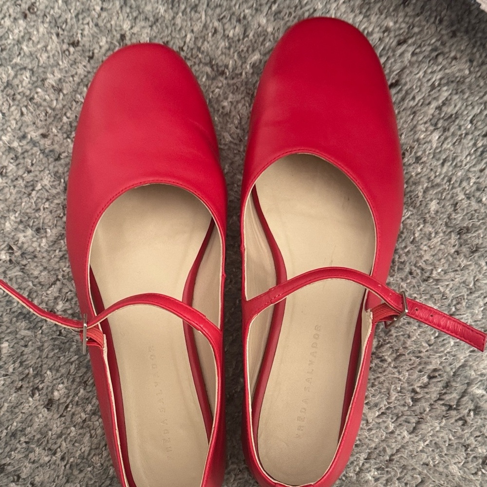 Freda Salvador Red Maryjane’s Size 11